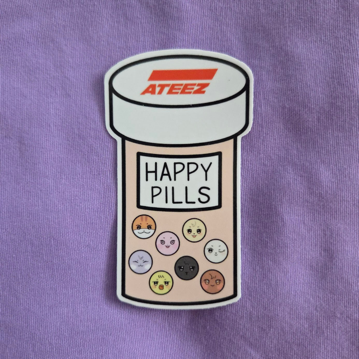 Atiny Happy Pills Sticker