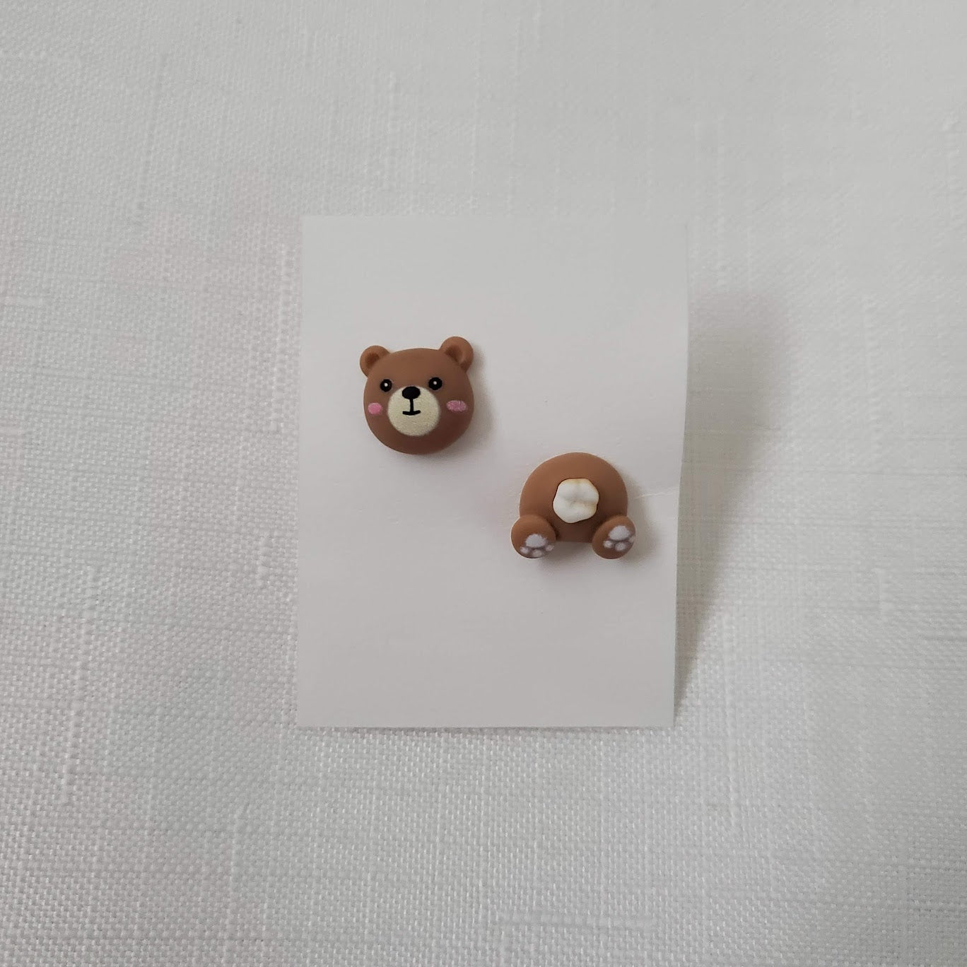 Brown Bear Front/Back Stud