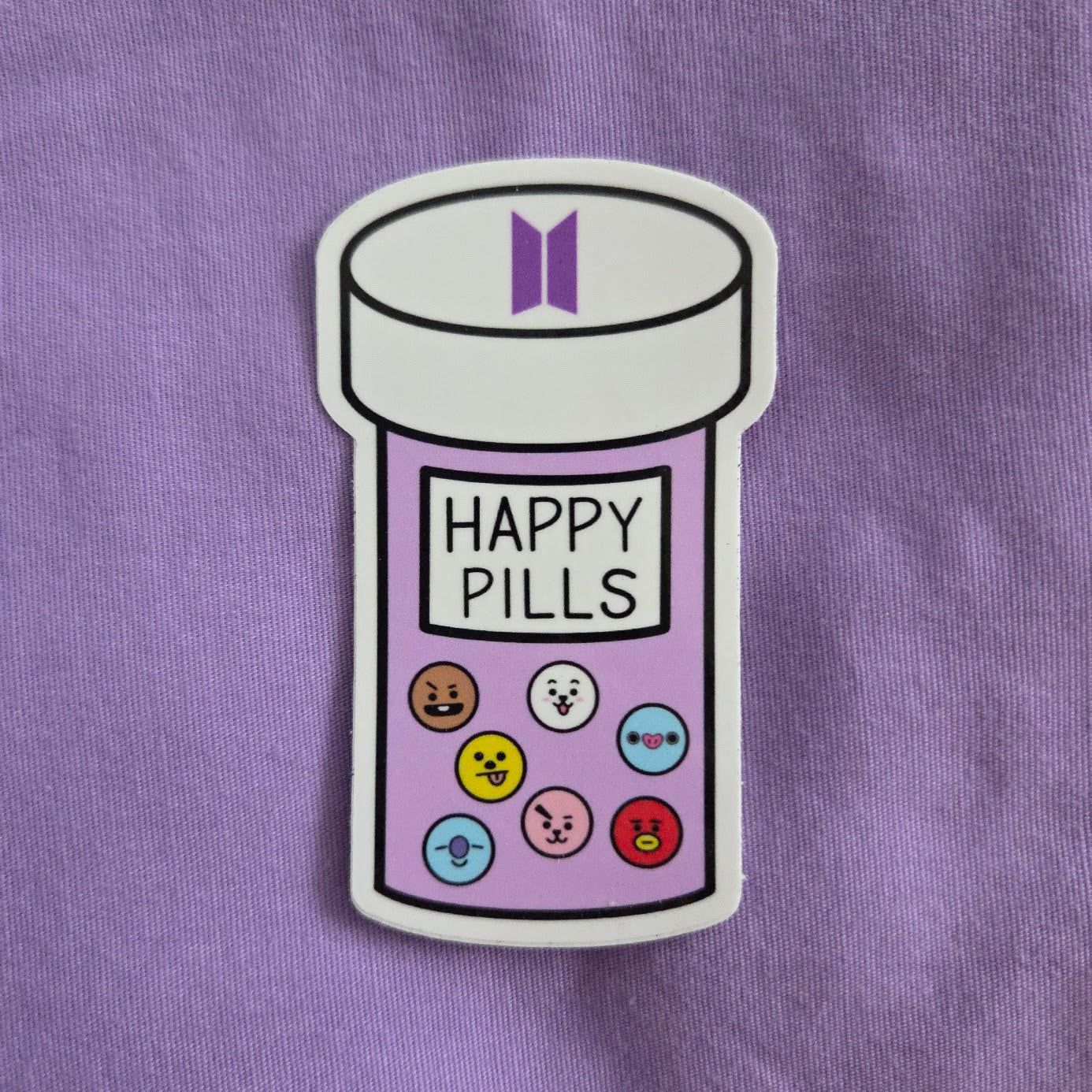 BT21 Happy Pills Sticker