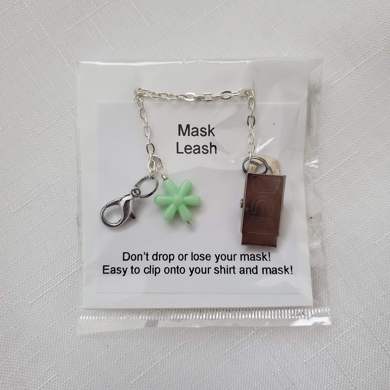 Green Flower Mask Leash