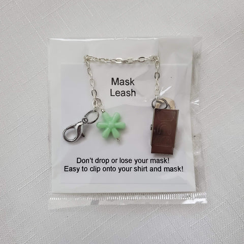 Green Flower Mask Leash