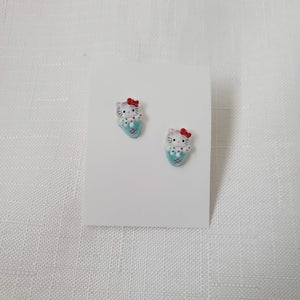 Hello Kitty Blue Ice Cream Stick Stud