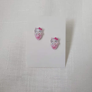 Hello Kitty Pink Ice Cream Cone Stud