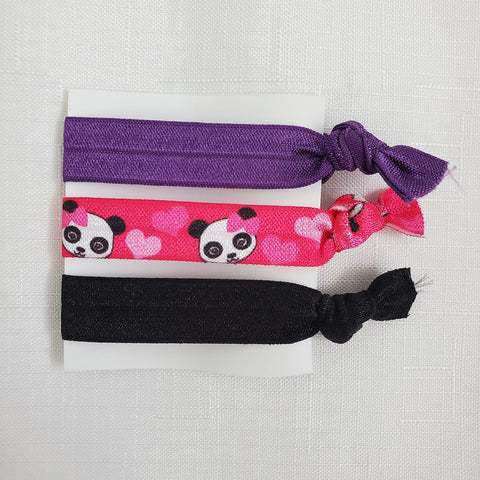 Pink Panda 1 Hair Tie