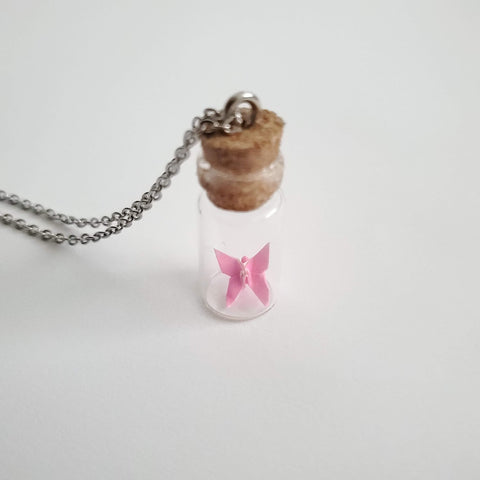 Pink Butterfly Bottle (N)